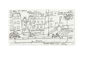 BEMELMANS, LUDWIG. Archive of items sent to theatrical producer Mary K. Frank concerning his play and novel, The Street Where the Heart